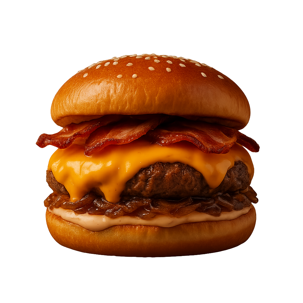 Clássico F&F com cheddar e bacon