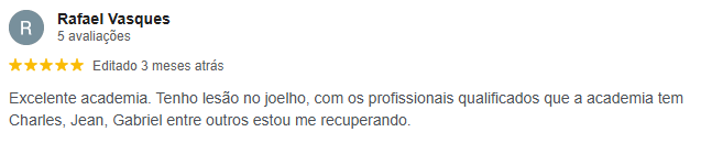 Depoimento Google Rafael