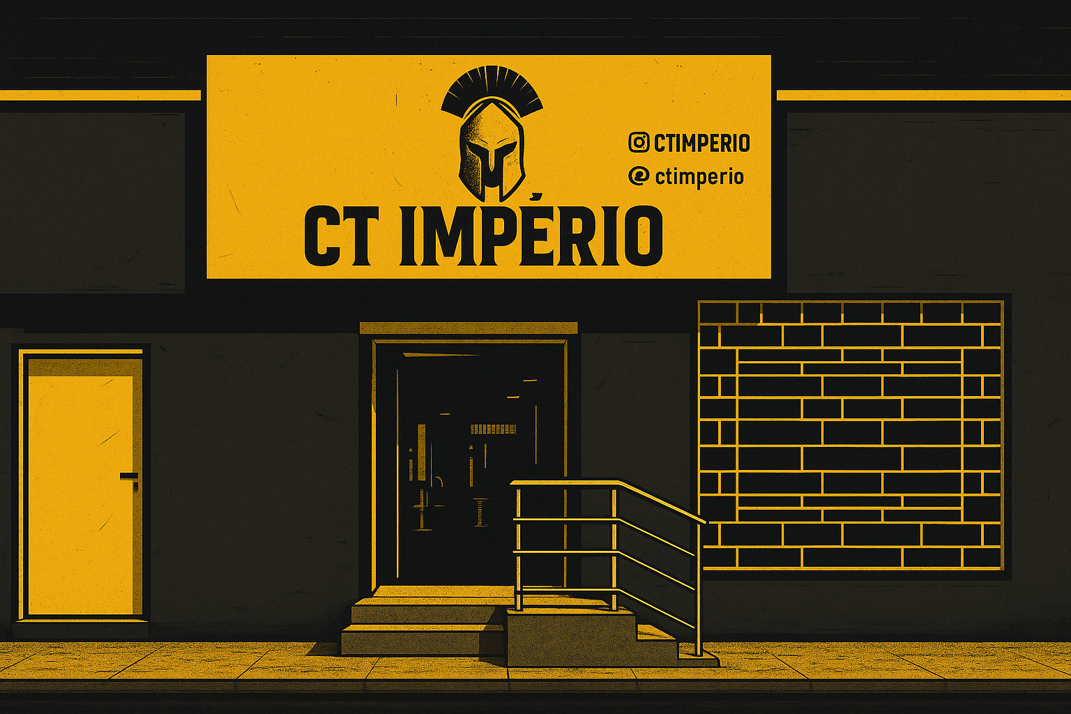 Academia CT Império Fitness com vibe romana