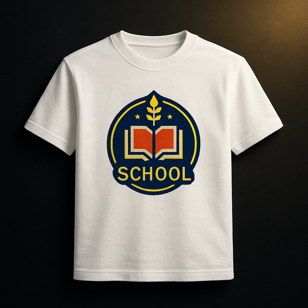 DTF • 50 peças • Camisa de escola