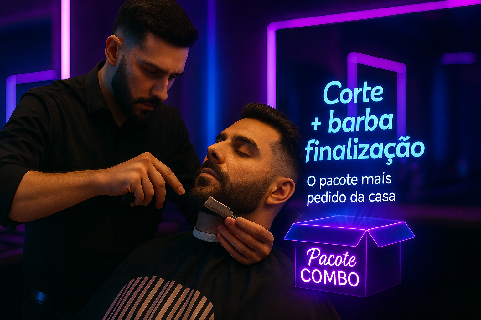 Combo corte e barba