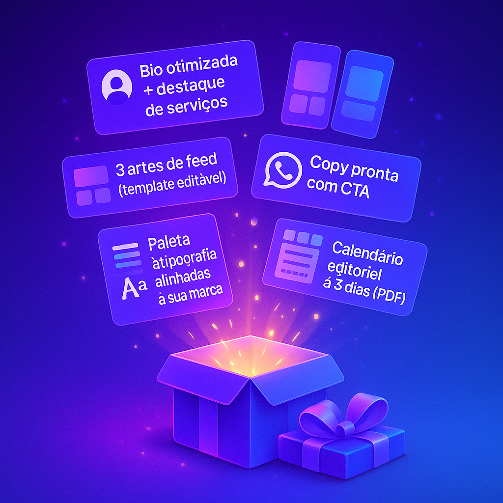 Preview do mini-site Social Media